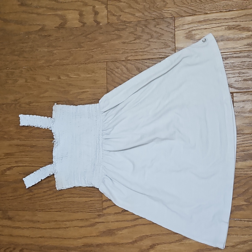 Roxy Hanging 10 Off The Shoulder Mini Sundress / Dress White Sz XS - Picture 2 of 6